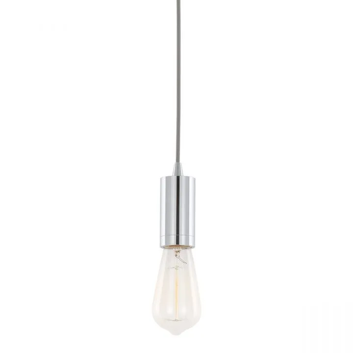 Moderna, nowoczesna oprawka wisząca, chromowana, E27, DS-M-038 CHROME